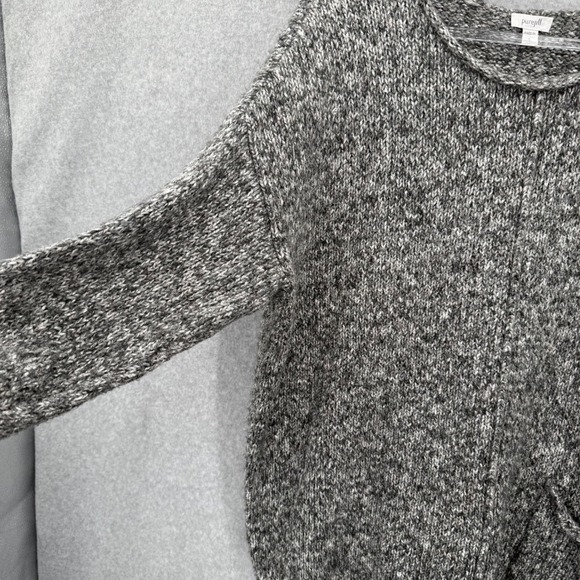 J. Jill Pure‎ Jill Tunic Sweater Raglan Sleeve Gray Speckled Large Cotton Blend - Picture 4 of 9